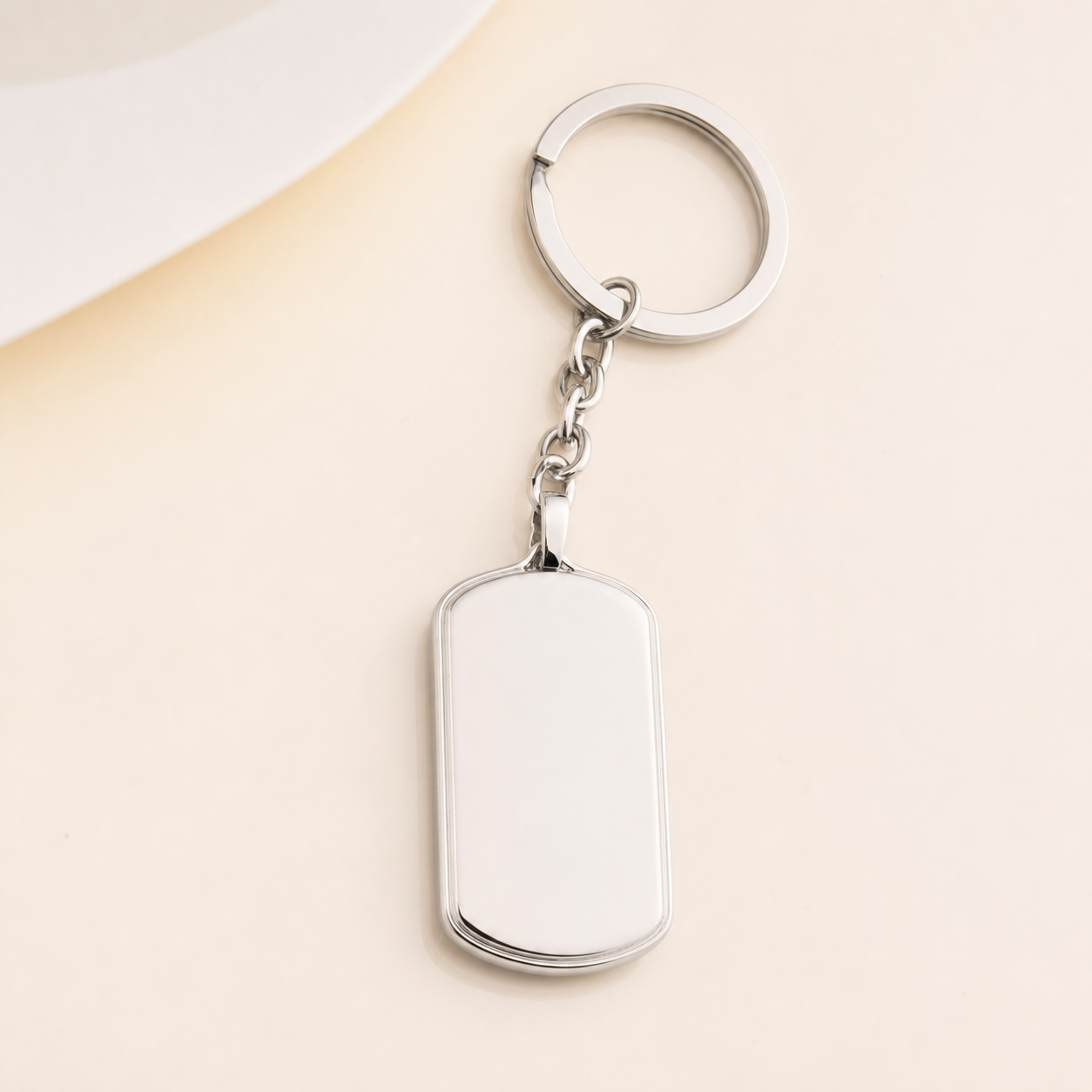 Solyre Date Keychain - silberner Schlusselanhanger mit Datum
