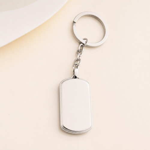 Solyre Date Keychain - silberner Schlusselanhanger mit Datum